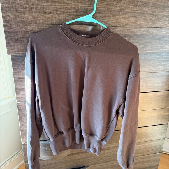 SKIMS Men's Chocolate Crewneck Sweater - Picture 1 of 2